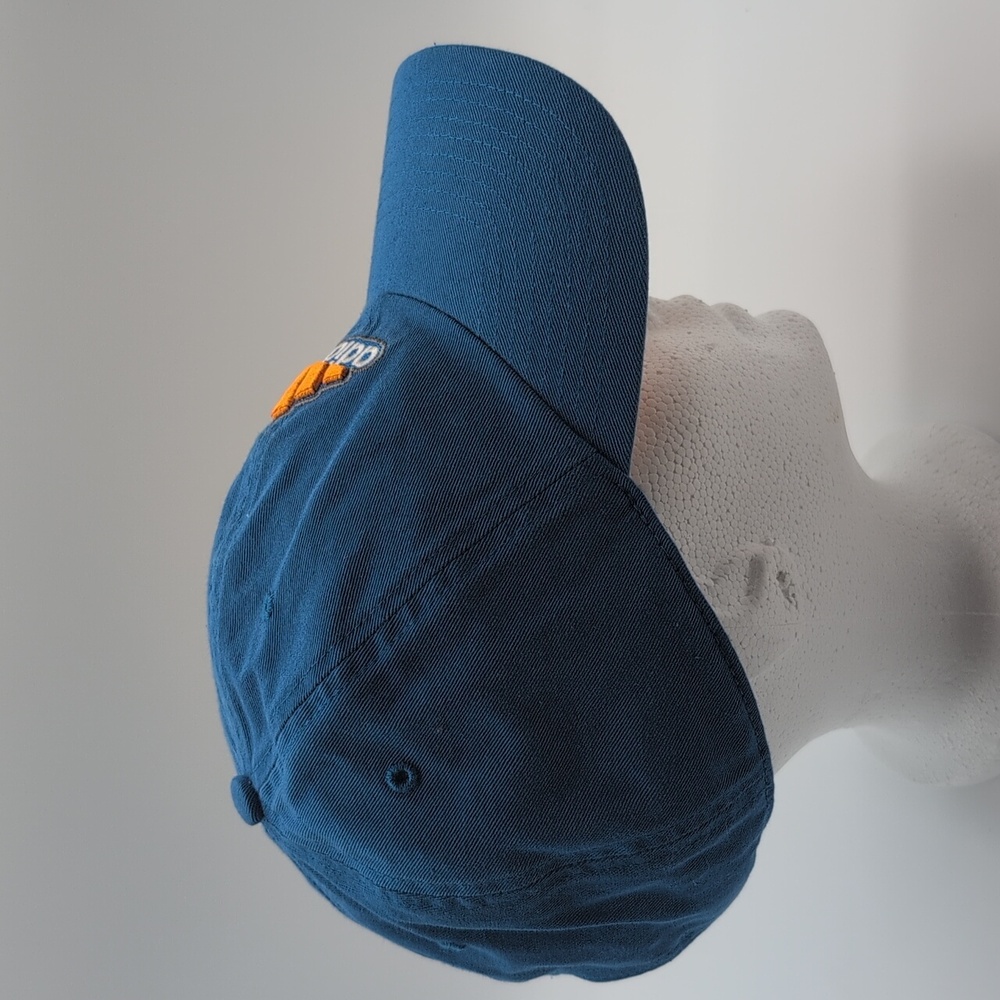 Adidas Climalite Blue Cap with Orange Logo Adjustable Strap - Picture 2 of 8